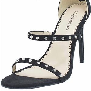 Zigi soho women’s Bertha heeledblack sandal 7,5 M: